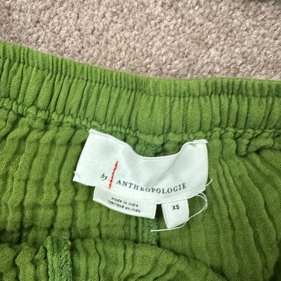 By Anthropologie Green Short Set - Picture 4 of 6